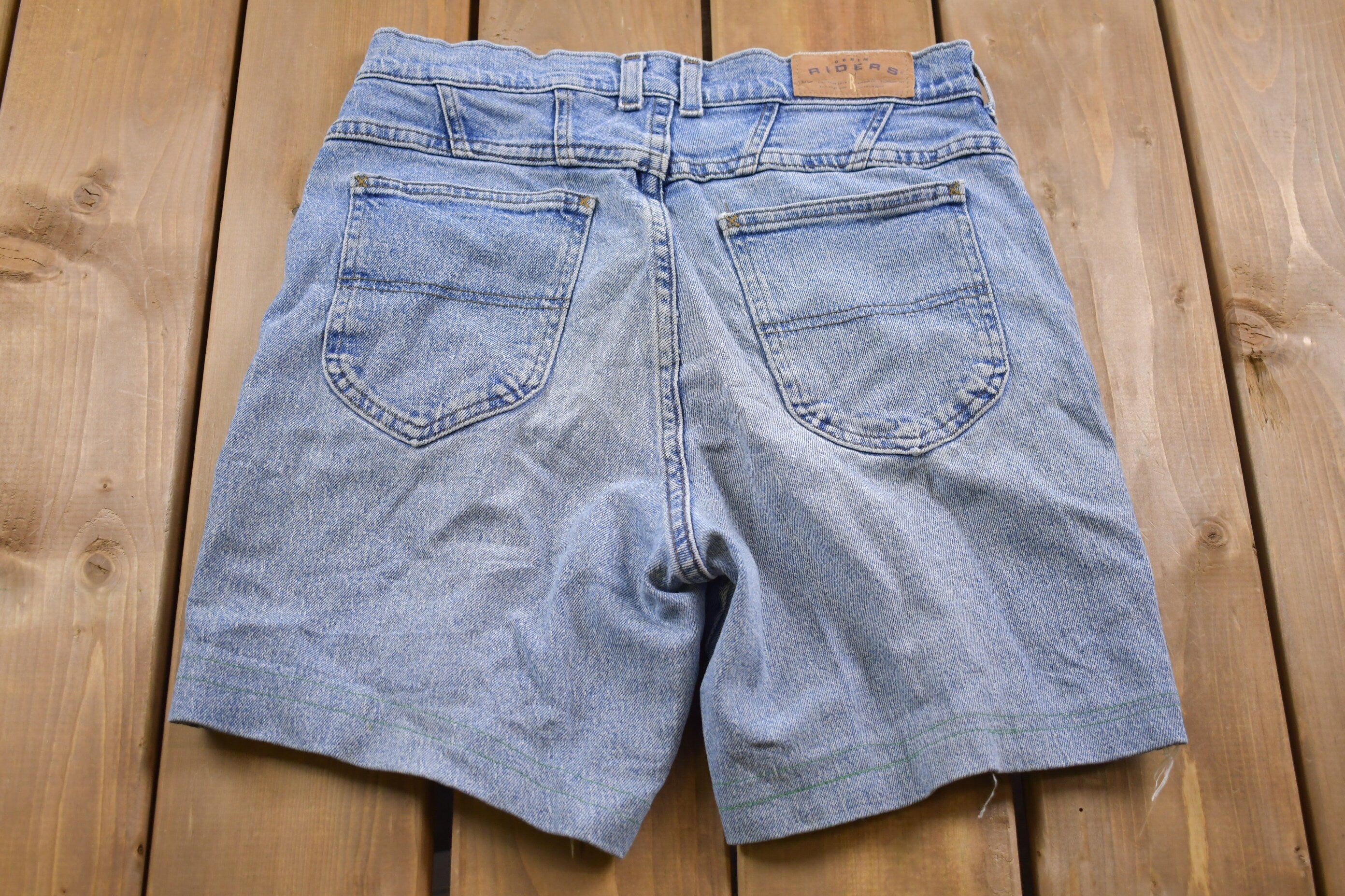 Vintage 1990s Riders Blue Denim Jean Shorts 30 x 7