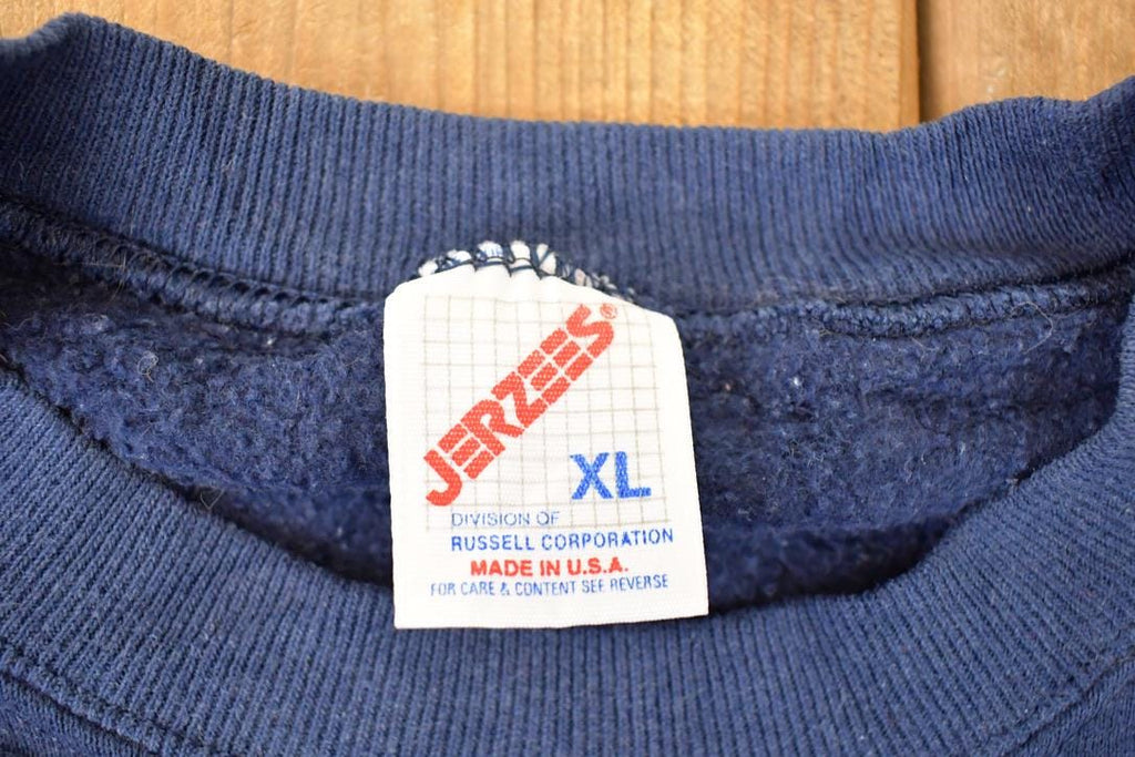 Vintage 1990s Jerzees Blank Crewneck Sweatshirt Men's L