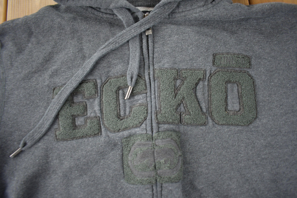 Vintage Y2K Ecko Embroidered Hoodie Size Medium