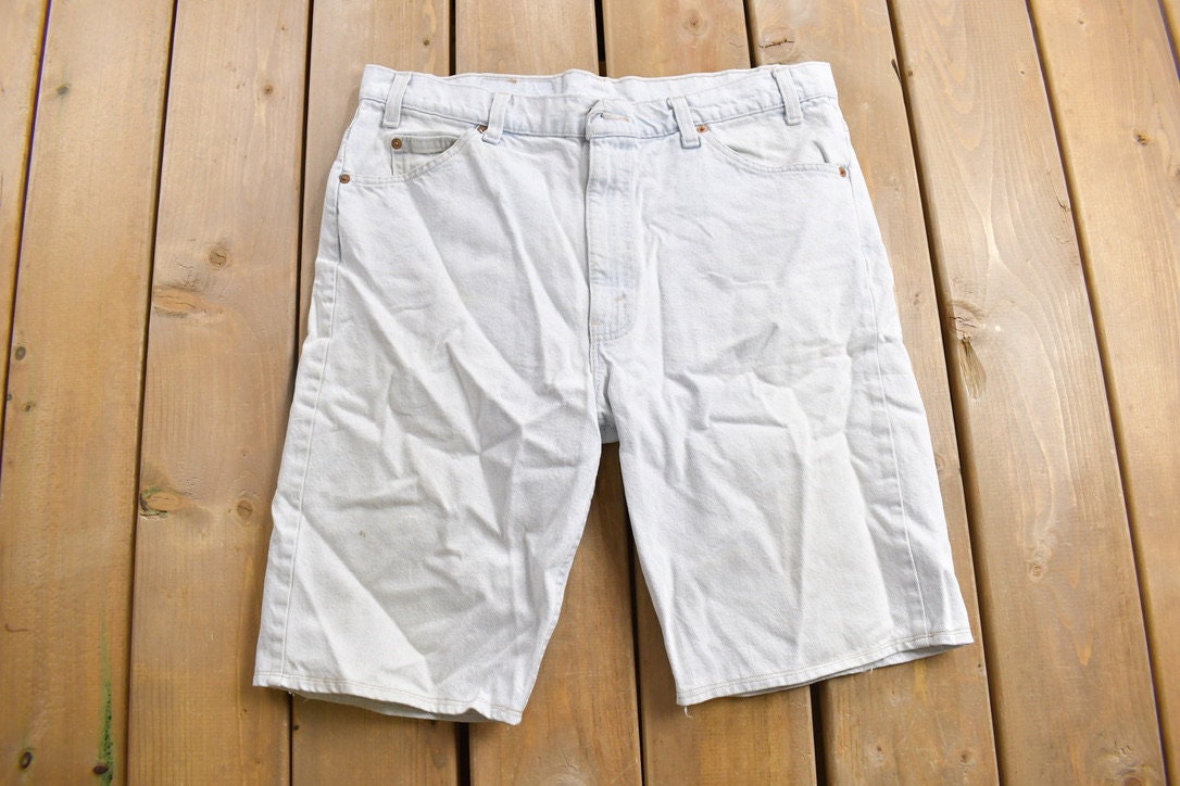 Vintage 1980s Levi's 505 Orange Tab Jean Shorts Size 34 x 10