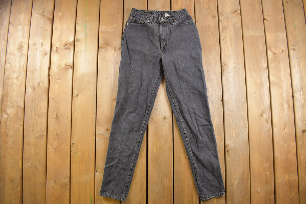 Vintage 1990s Levi's 512 Red Tab Women's Black Jeans Size 26 x 31
