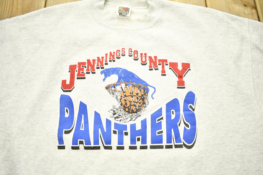 Vintage 1990s Jennings County Panthers Crewneck Sweatshirt