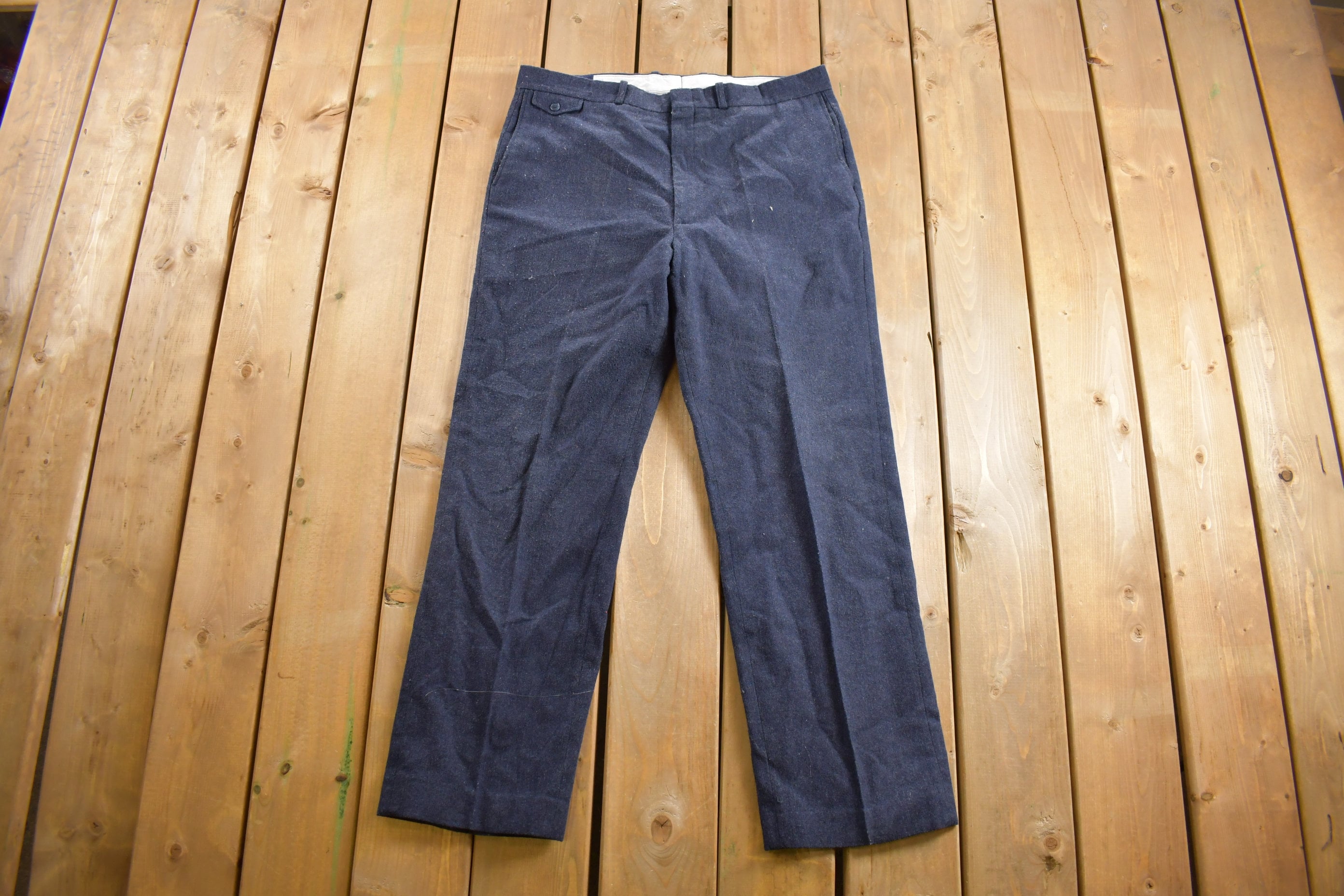 Vintage 1980's Pleated Trousers 36 x 30