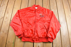 Vintage 1980s Pioneer Laughlin Nevada Embroidered Satin Jacket