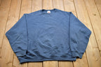 Vintage 1990s Wilson Blank Navy Blue Crewneck Sweatshirt
