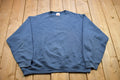 Vintage 1990s Wilson Blank Navy Blue Crewneck Sweatshirt