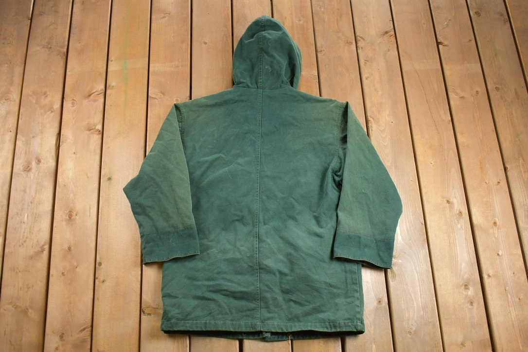 Vintage 1990s Andy Johns Hooded Field Jacket /