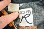 Vintage 1990s Roper Western Button Up AOP Saddle Print Shirt Men's L