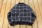Vintage 1980s R.J. McCarthy Button Up Quilt Lined Plaid Jacket Men's Small