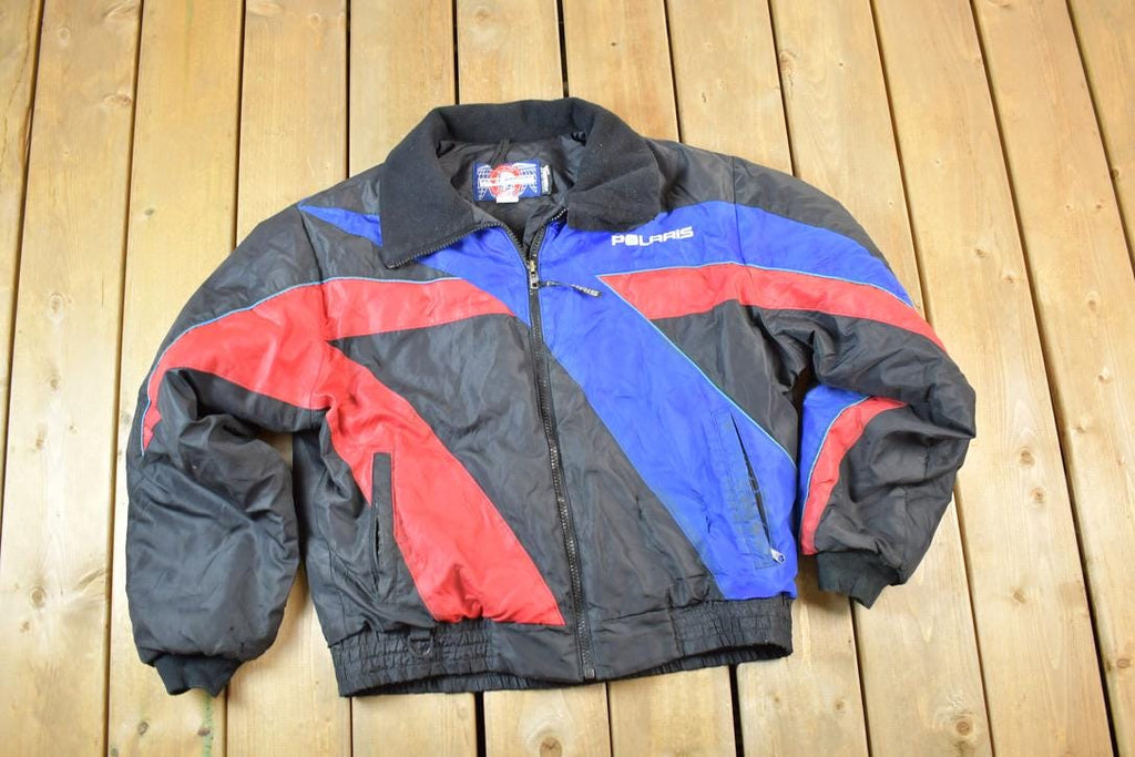 Vintage 1990s Polaris Snowmobile Indy Colour Block Jacket