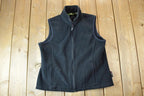 Vintage 1990s Eddie Bauer Womens Fleece Sweater Vest  Outdoorsman  90s Sweater  Streetwear  Hiking  Fleece Zip up
