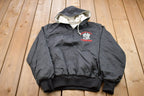 Vintage 1990s Indiana State Embroidered Quarter Zip Windbreaker Jacket