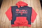 Vintage 1980s Chicago Bulls NBA Hoodie Made In USA Nutmeg
