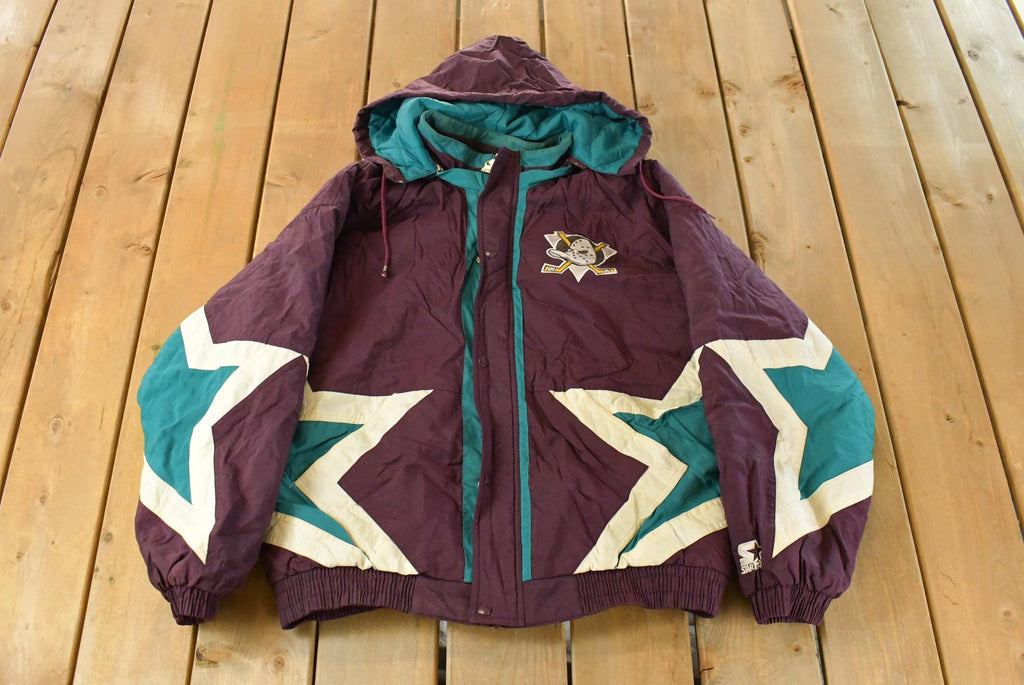 Vintage 1990s Anaheim Mighty Ducks NHL Starter Jacket Men's Large