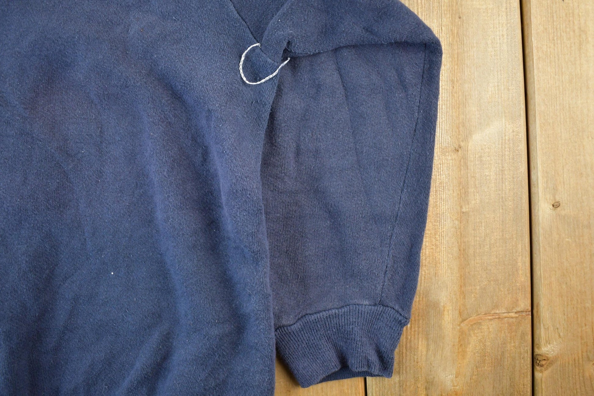 Vintage 1990s Blank Blue Crewneck Sweatshirt Adult Medium
