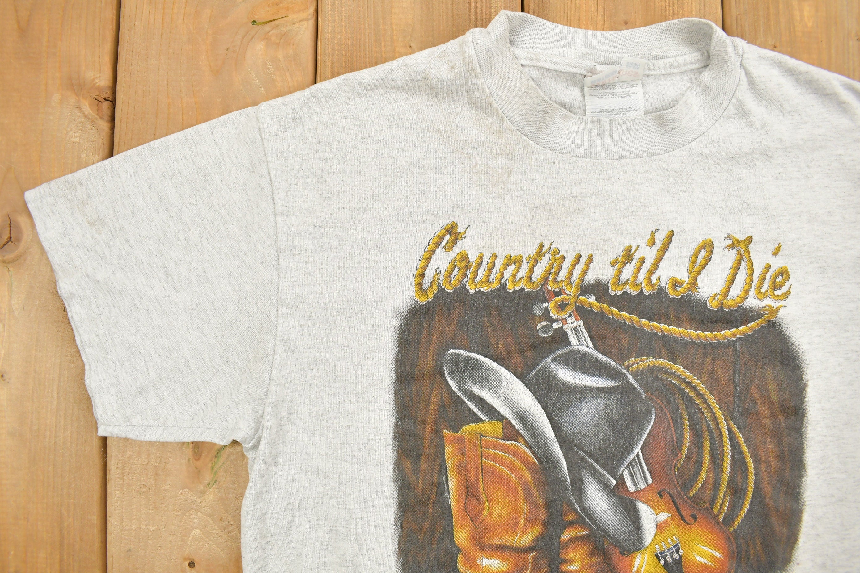 Vintage American Cowboy Western Souvenir T Shirt