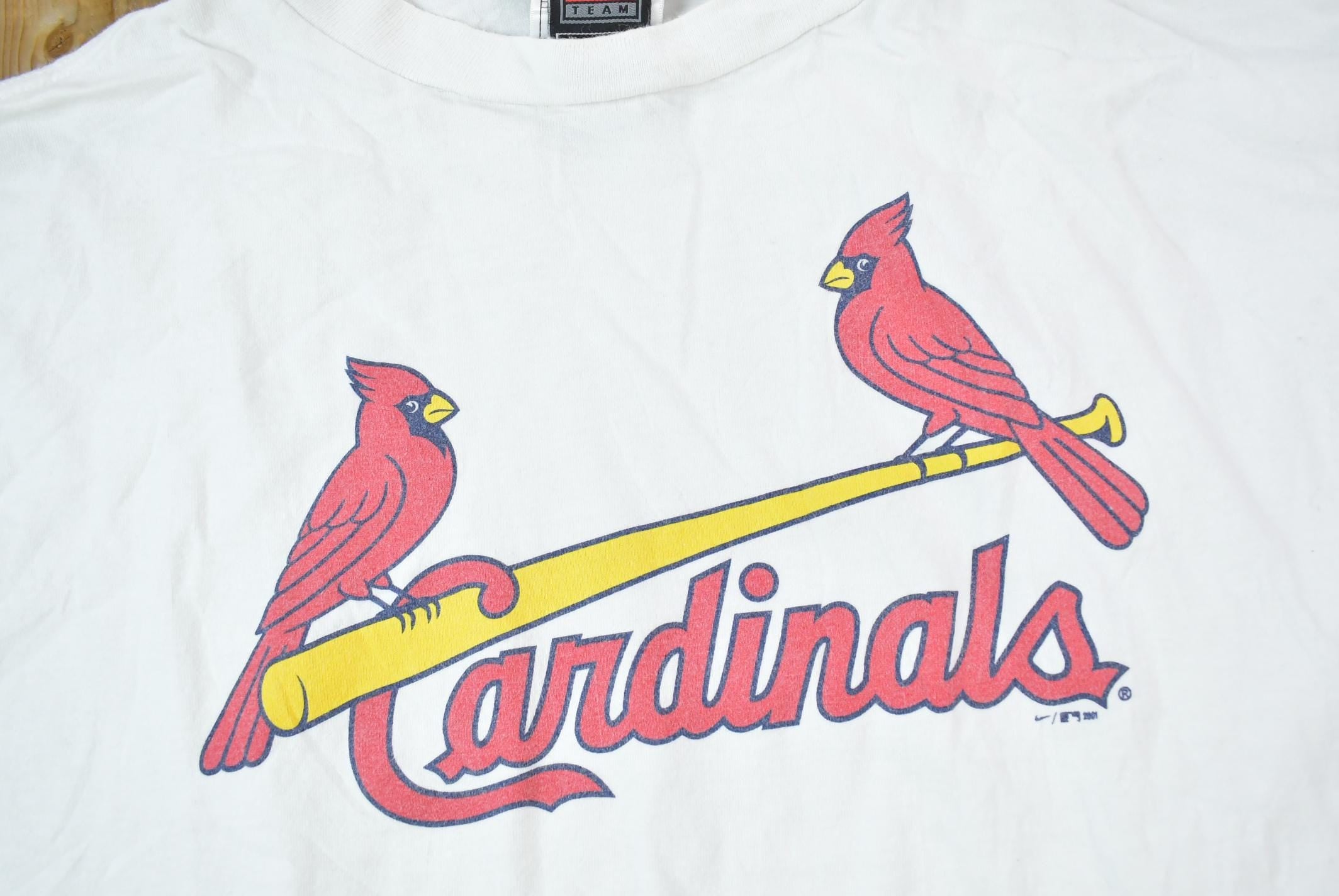 Vintage 2001 St Louis Cardinals MLB Graphic Long sleeve Nike Shirt