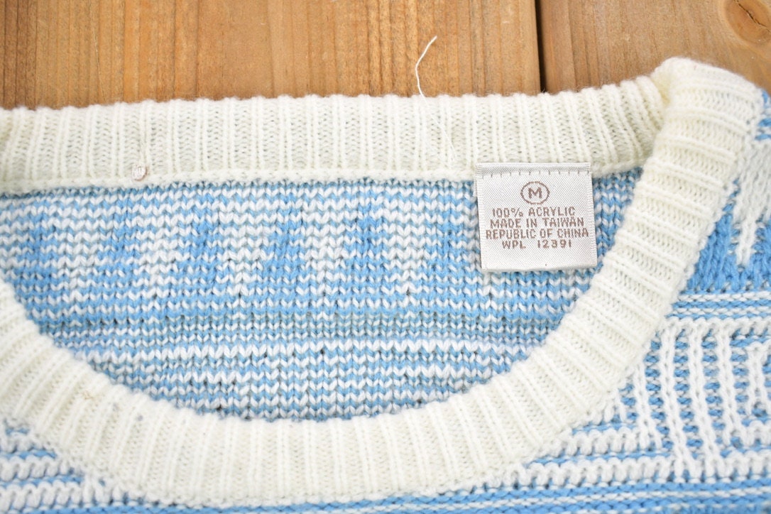 Vintage 1990s Knitted Crewneck Sweater