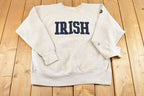 Vintage 1990s Notre Dame Fighting Irish Bookstore Crossgrain Heavyweight Collegiate Crewneck Sweatshirt Mens L / 90s Crewneck