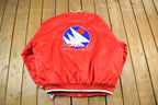 Vintage 2000s Hardwood Classics San Diego Clippers NBA Basketball Embroidered Snap Button Satin Bomber Jacket Mens 3XL