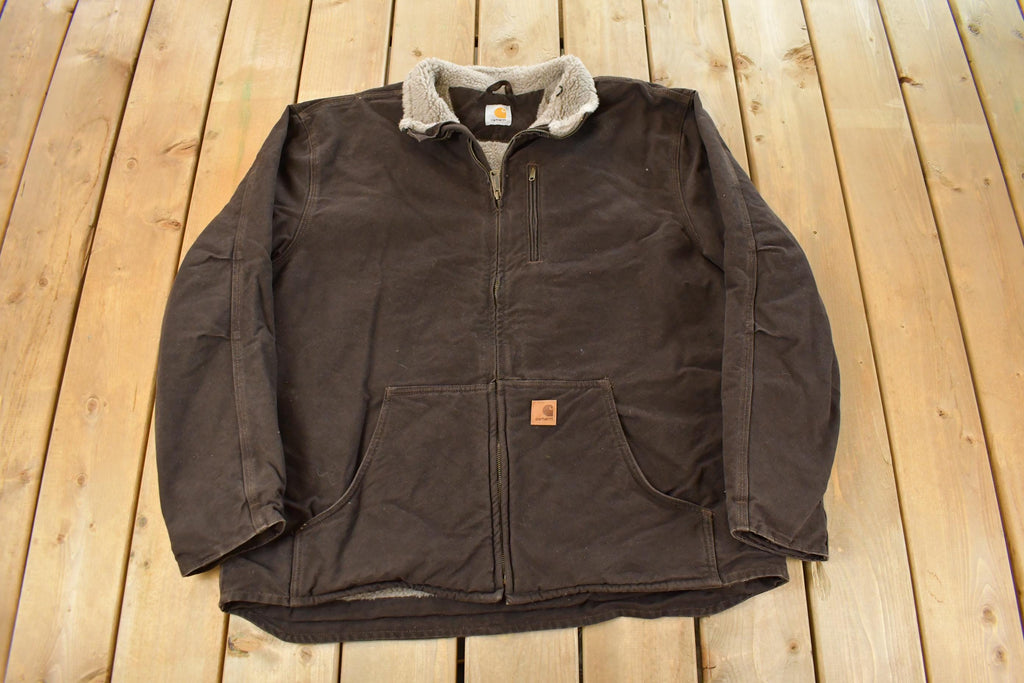 Vintage 1990s Carhartt Sherpa Lined Jacket Men's 2XL