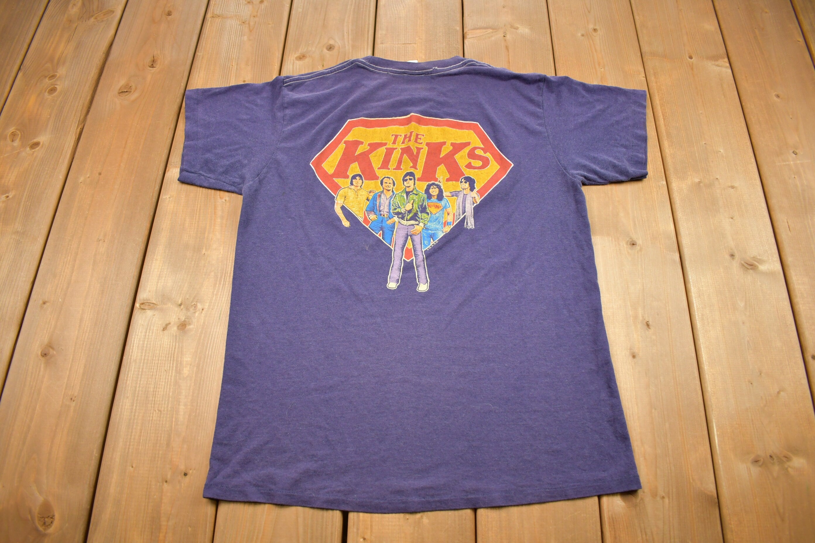 Vintage 1979 The Kinks Live In Concert Band T-shirt