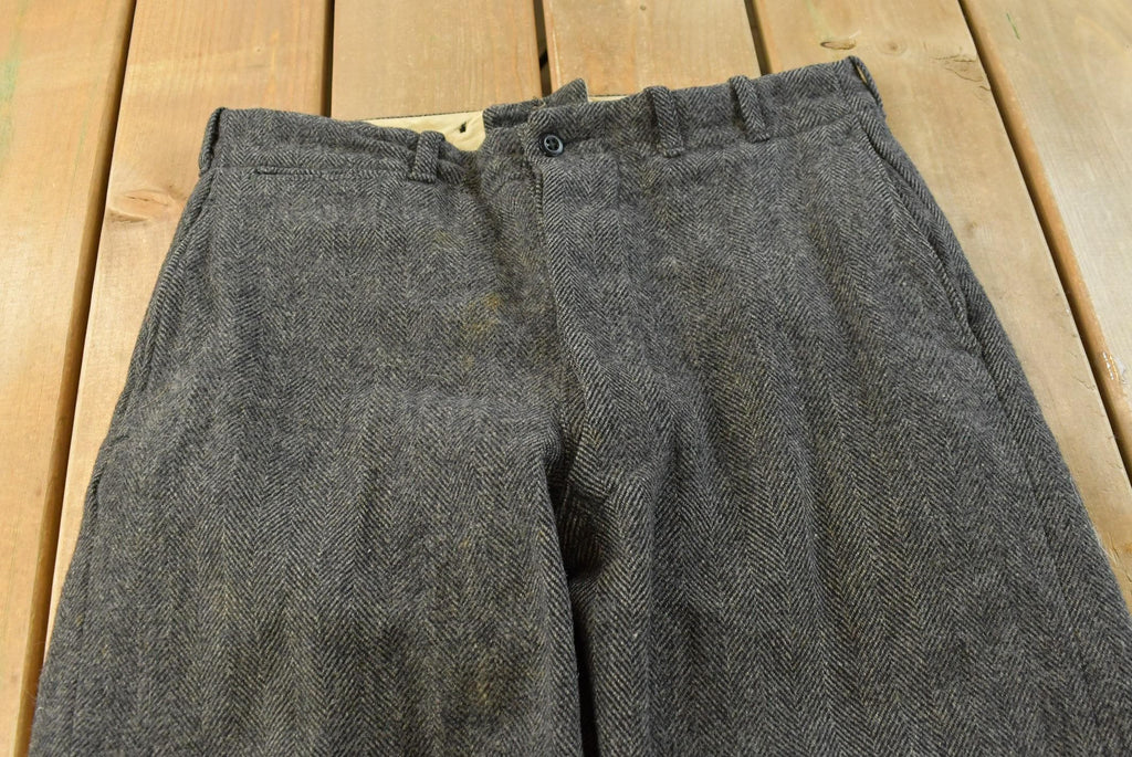 Vintage 1940s Woolrich Wool Trousers Pants Men's 32 x 28.5