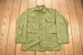 Vintage WW2 1940s Herringbone Military Jacket Army