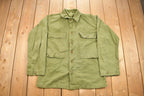 Vintage WW2 1940s Herringbone Military Jacket Army