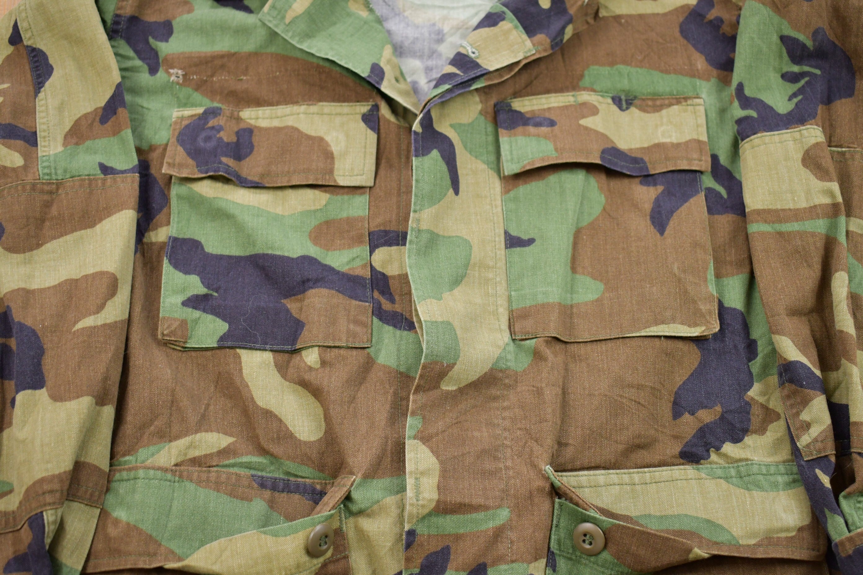Vintage 2001 Military Camo Field Jacket