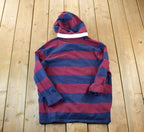 Vintage 1990s Polo By Ralph Lauren Hooded Rugby Button Up Shirt
