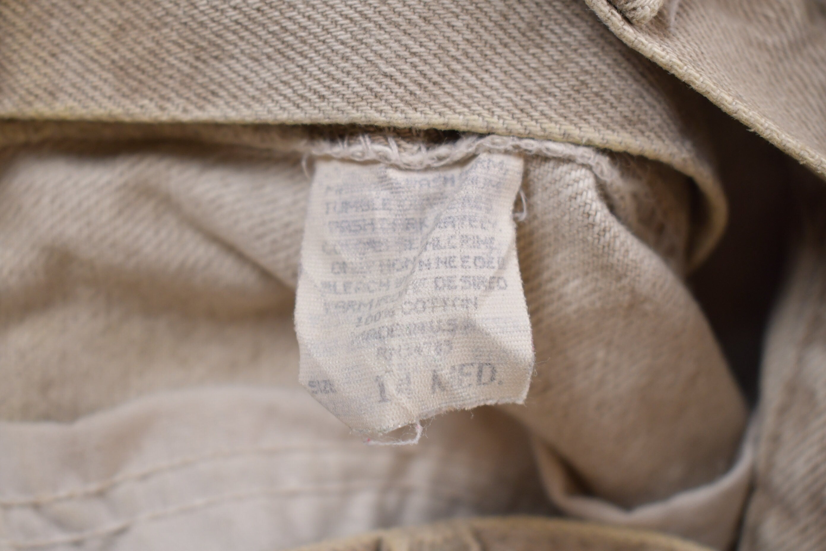 Vintage 1980's Lee Riveted Beige Jeans