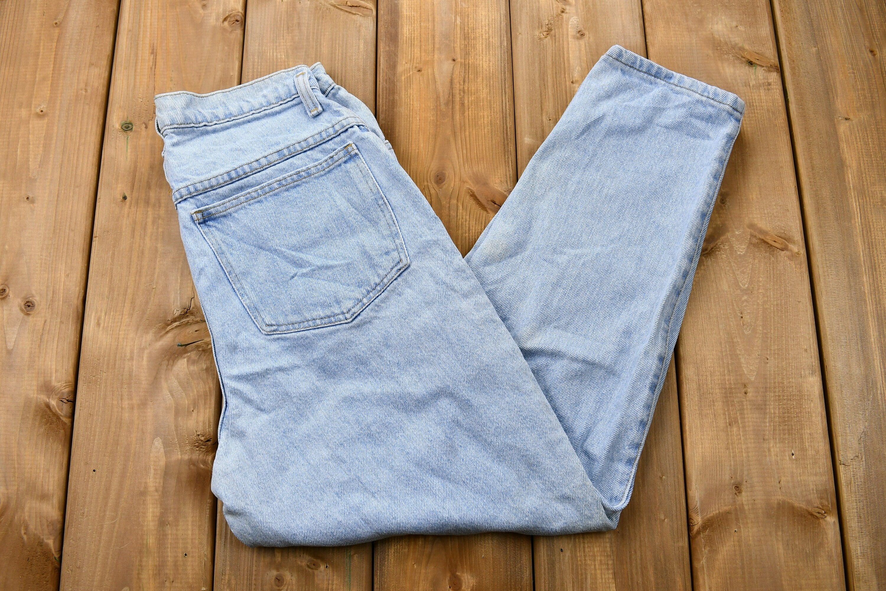 Vintage 1980s Sasson Jeanswear Light Wash Relaxed Tapered Mom Jeans