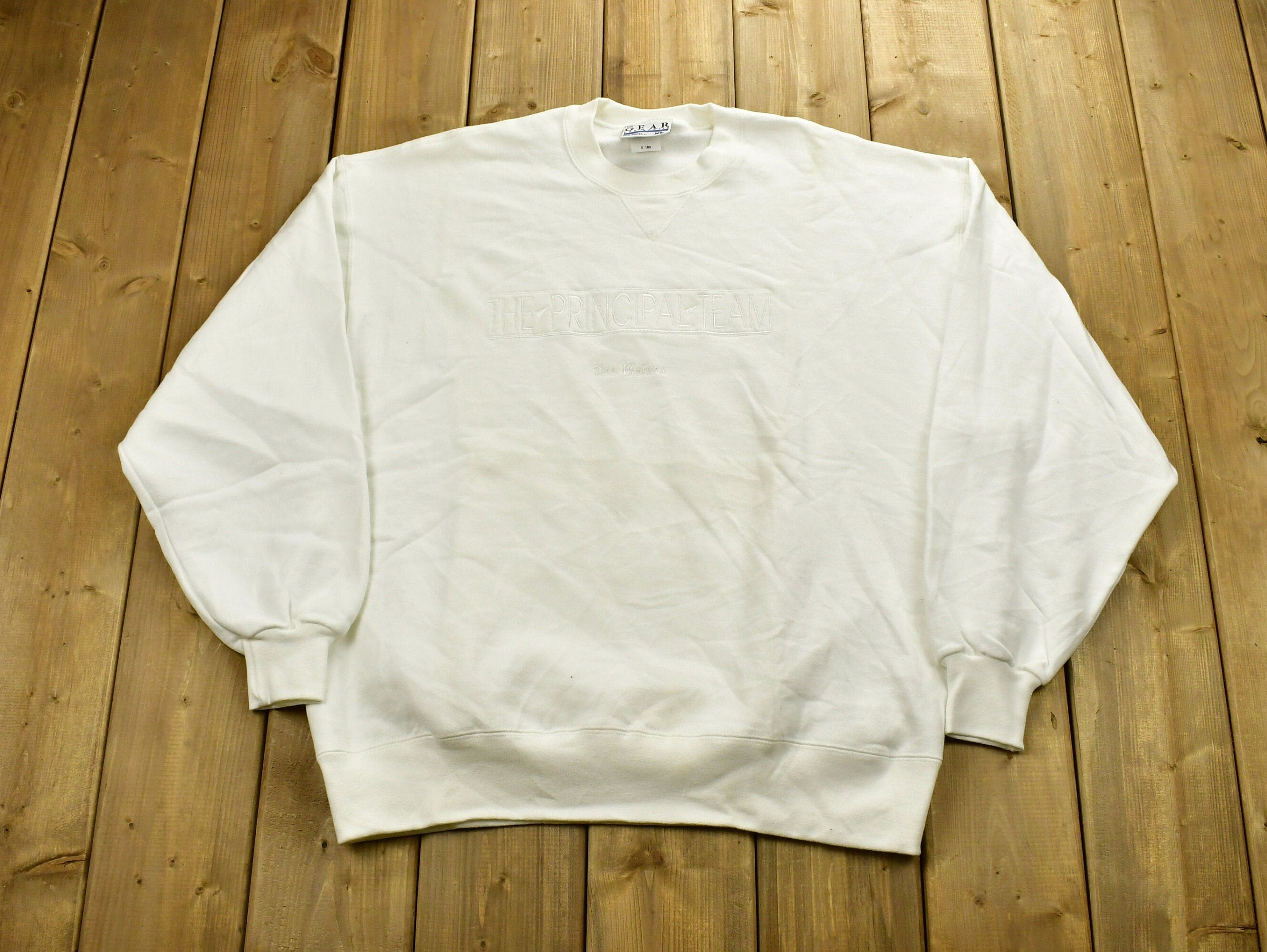 Vintage 1990's The Principal Team Embroidered Crewneck Sweatshirt