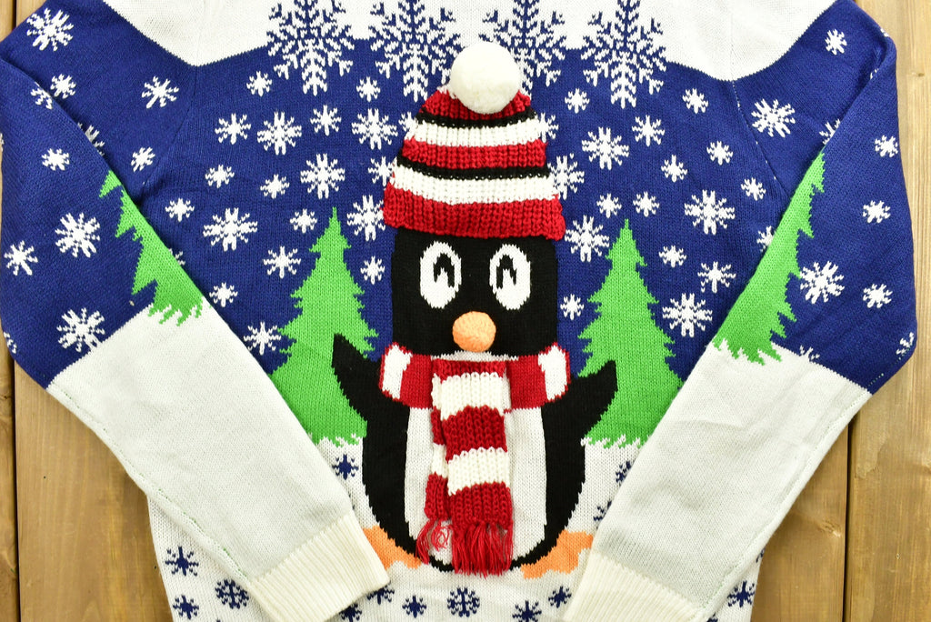 Vintage 90's Cut N Sew Penguin Knitted Sweater