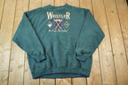 Vintage 1990s Ski Whistler British Columbia Souvenir Heavyweight Crewneck Sweatshirt