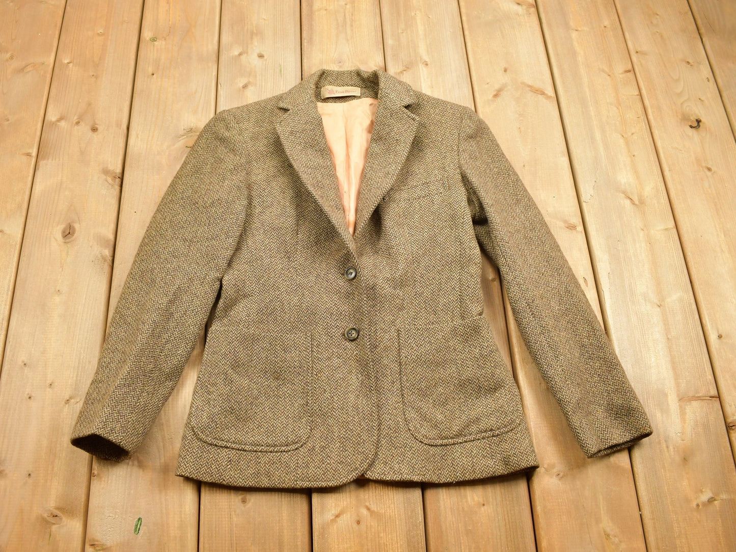 Vintage 1980s Evan Picone 100% Wool Blazer / Wool Jacket / Vintage 90s Jacket / Vintage Blazer / Outdoor / 1980s Blazer / Suit Jacket