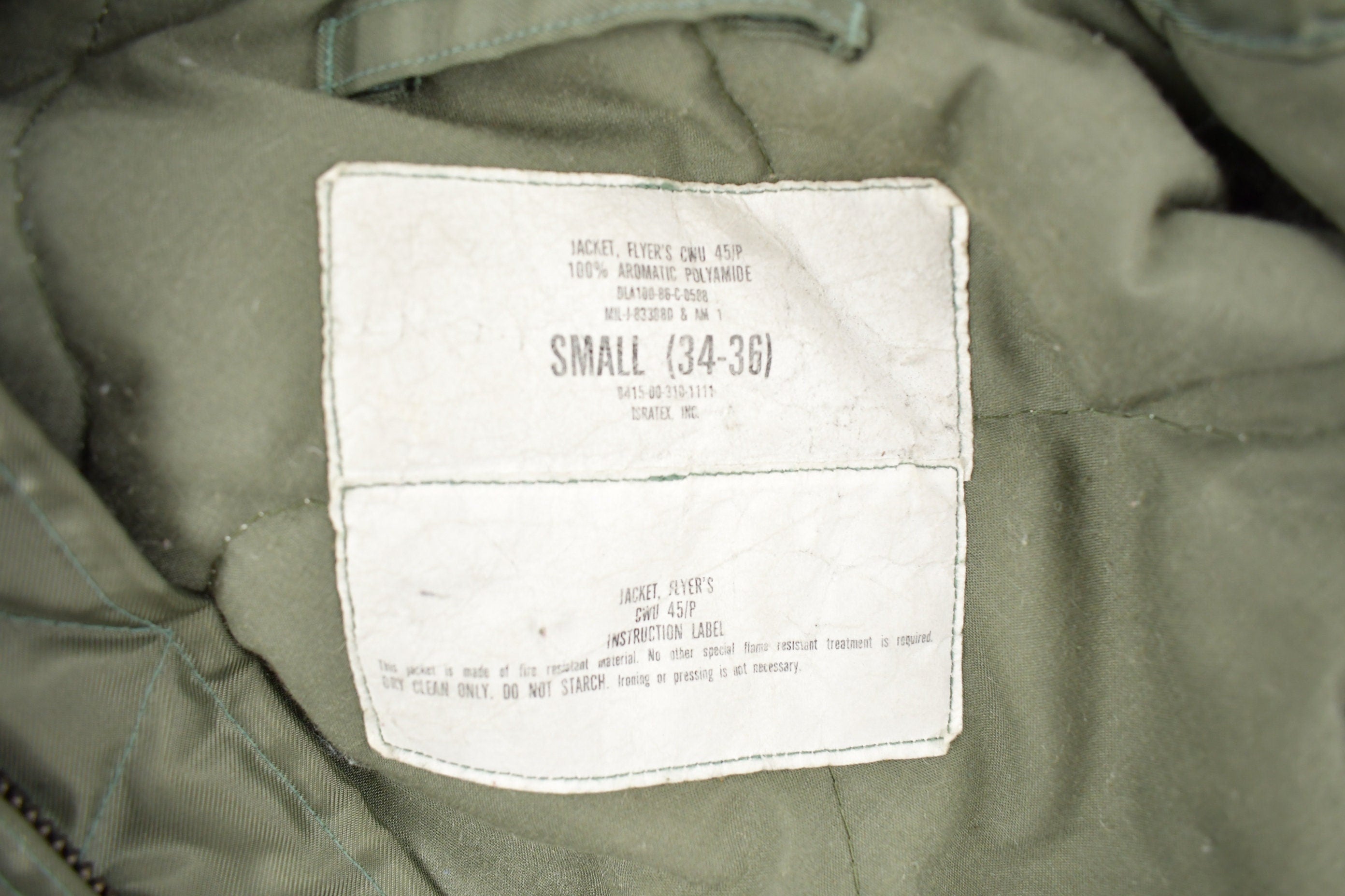 Vintage 1986 Army Flyers Jacket