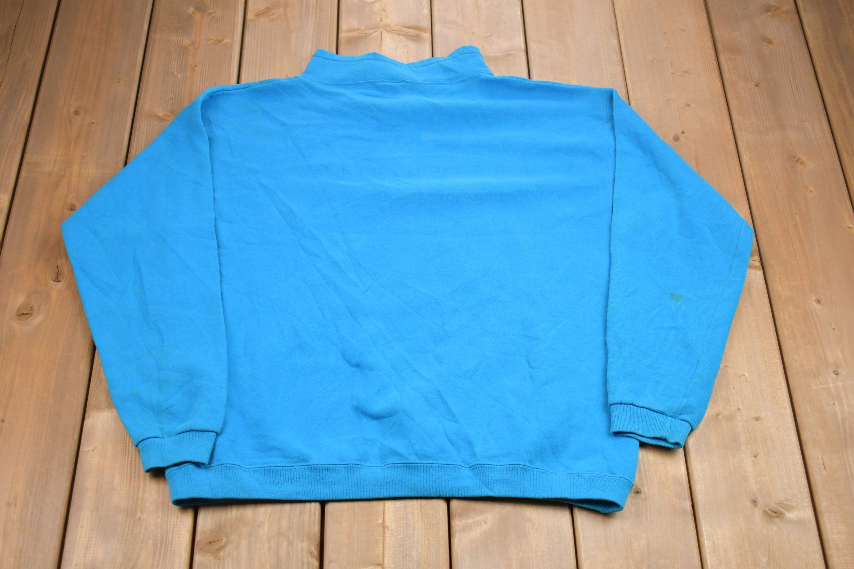 Vintage 1990s Disney Goofy Quarter Zip Crewneck Sweatshirt  Made in USA  90s Crewneck  Athleisure  Streetwear