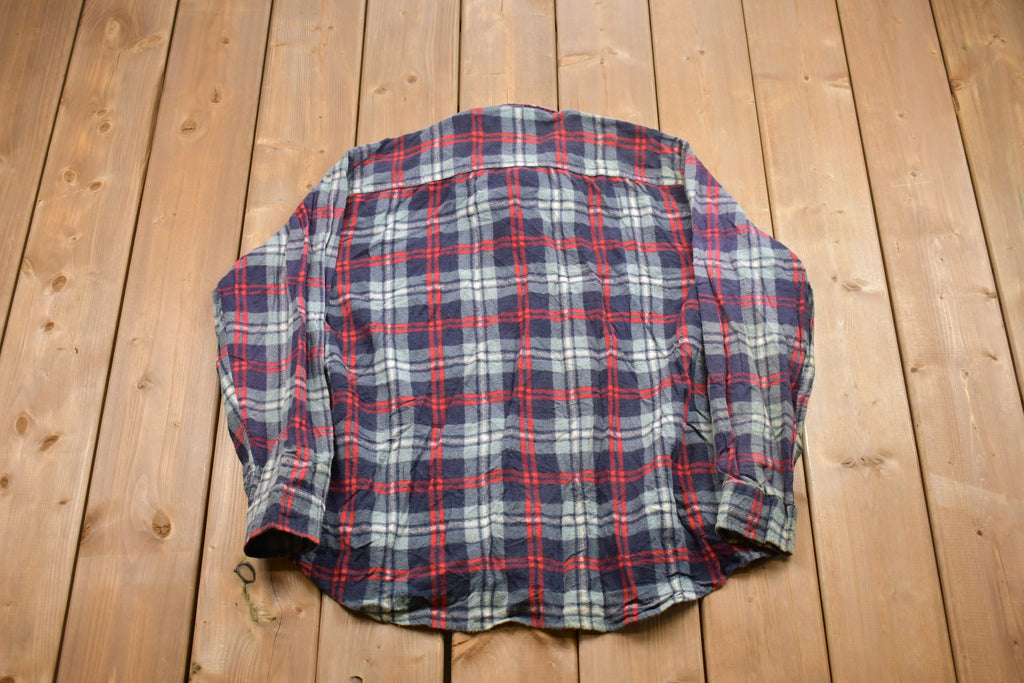 Vintage 1990s Open Trails Plaid Button Up Shirt
