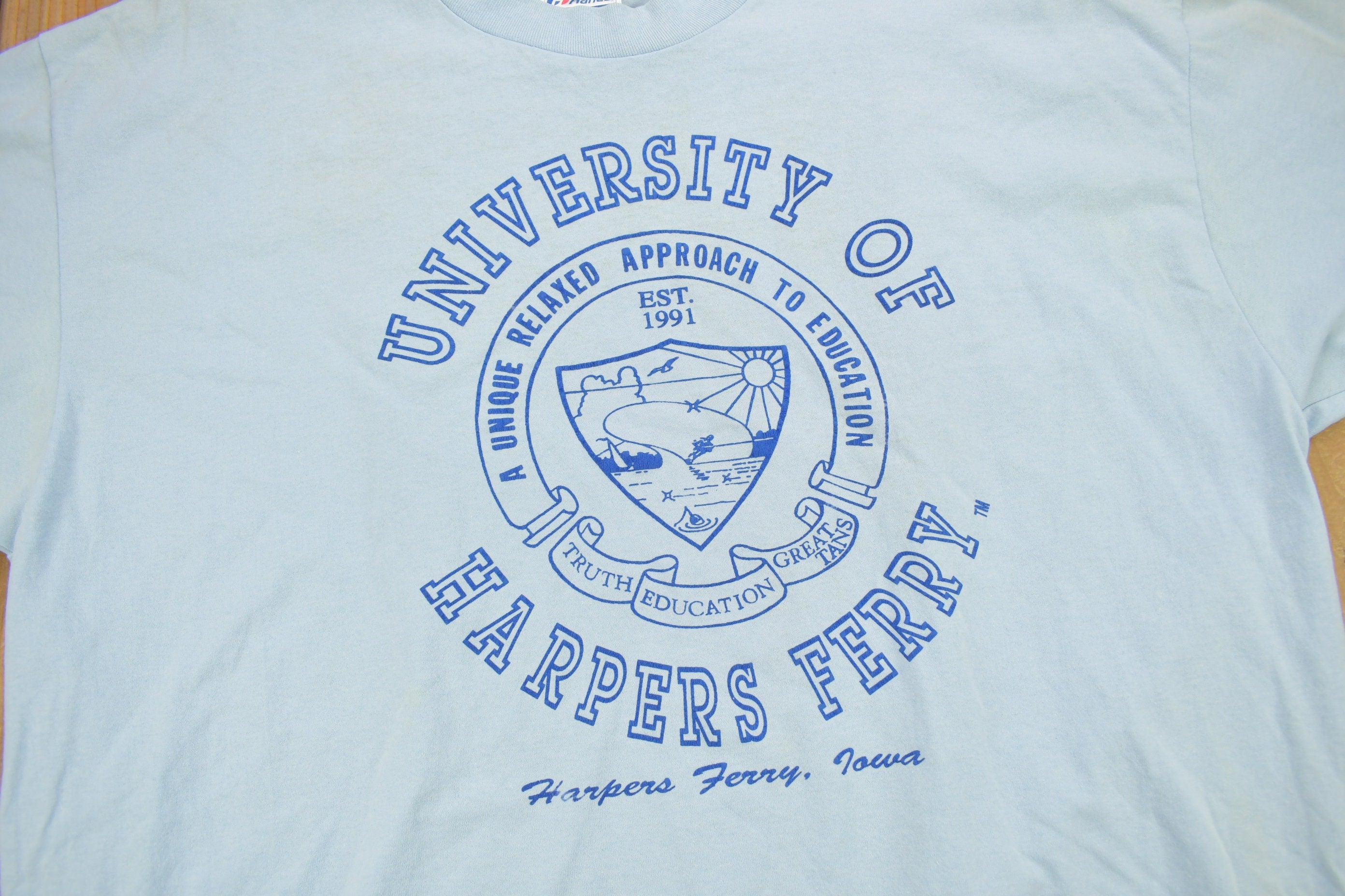 Vintage 1990s University Of Harpers Ferry Collegiate T-Shirt