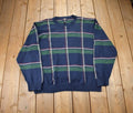 Vintage 1990s Dockers Knit Crewneck  90s Crewneck  Made In USA  Streetwear  Embroidered  Dockers  Plaid Pattern