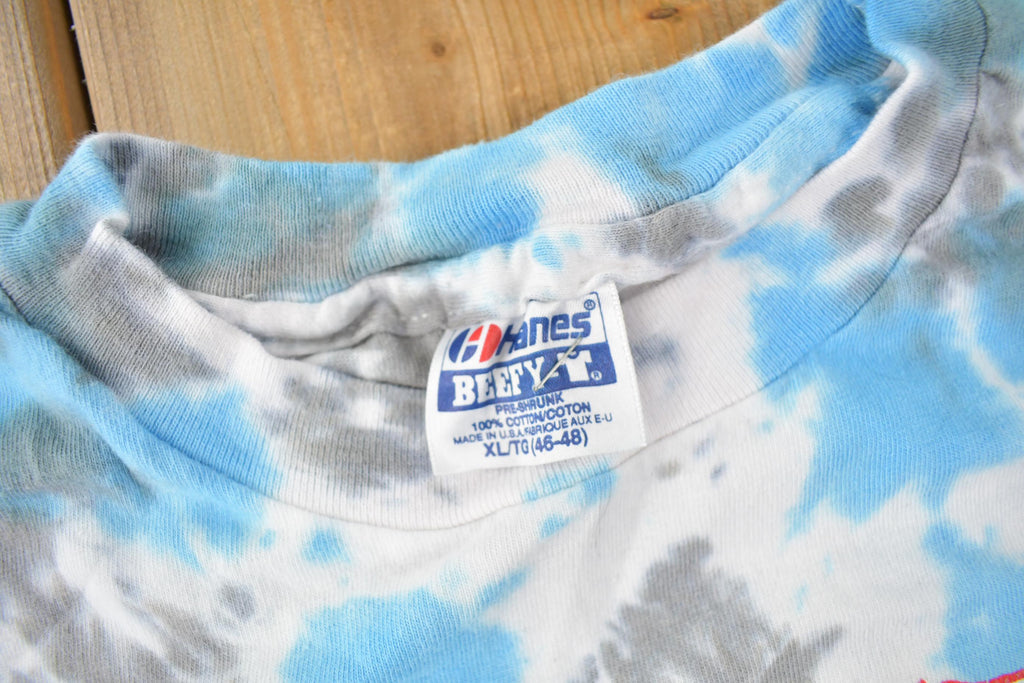 Vintage 1991 Rick Griffin Psychedelic Artwork Tie Dye Graphic T-Shirt Made In USA