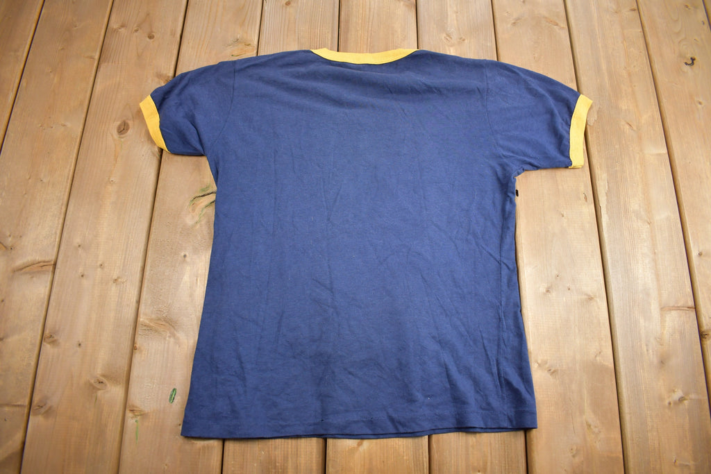 Vintage 1980s Think Volleyball Remember Brock Graphic T Shirt