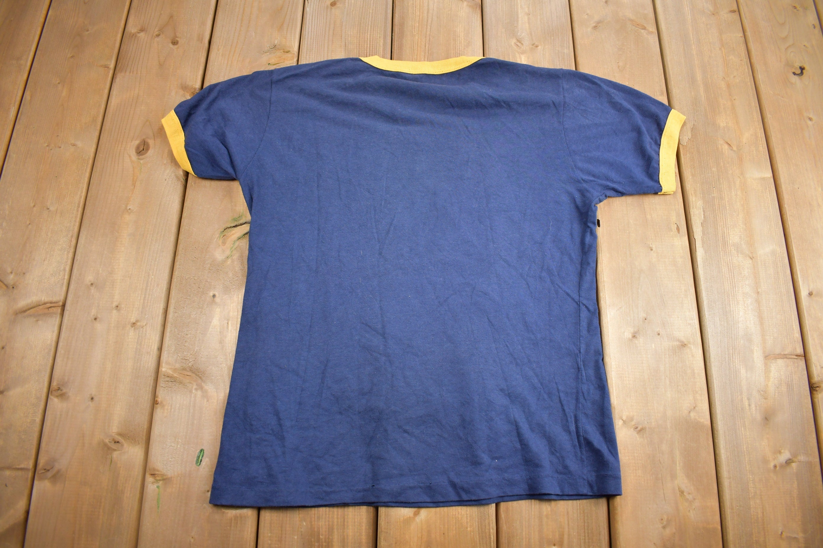 Vintage 1980s Think Volleyball Remember Brock Graphic T Shirt
