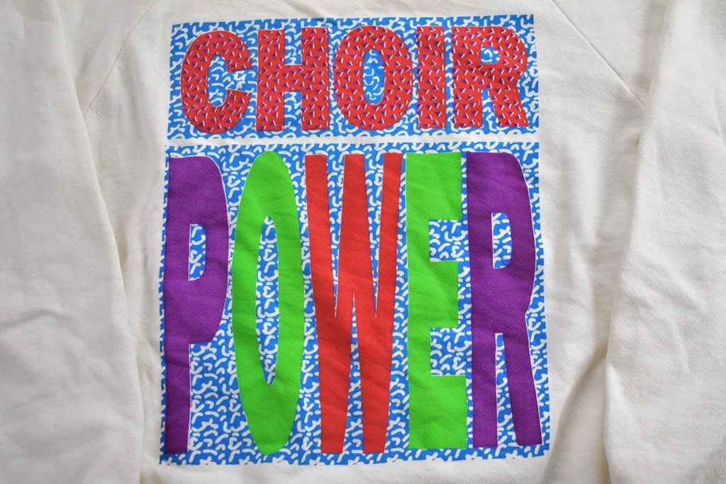 Vintage 1990s Choir Power Religious Crewneck Sweatshirt