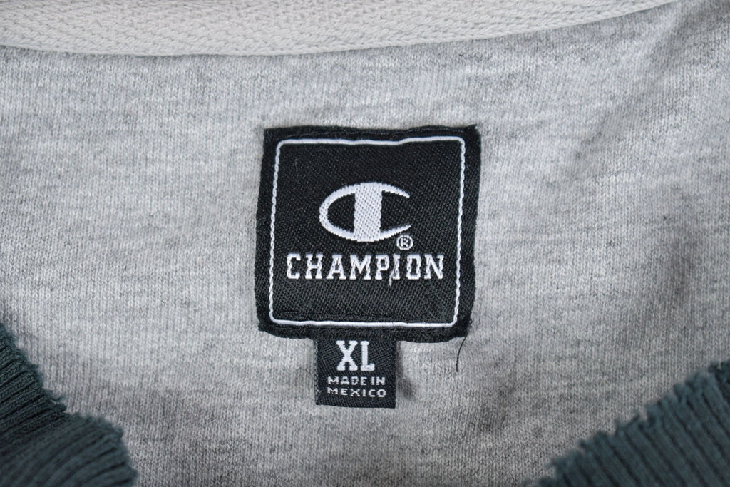 Vintage 1990s Champion Blank Black Crewneck Sweatshirt