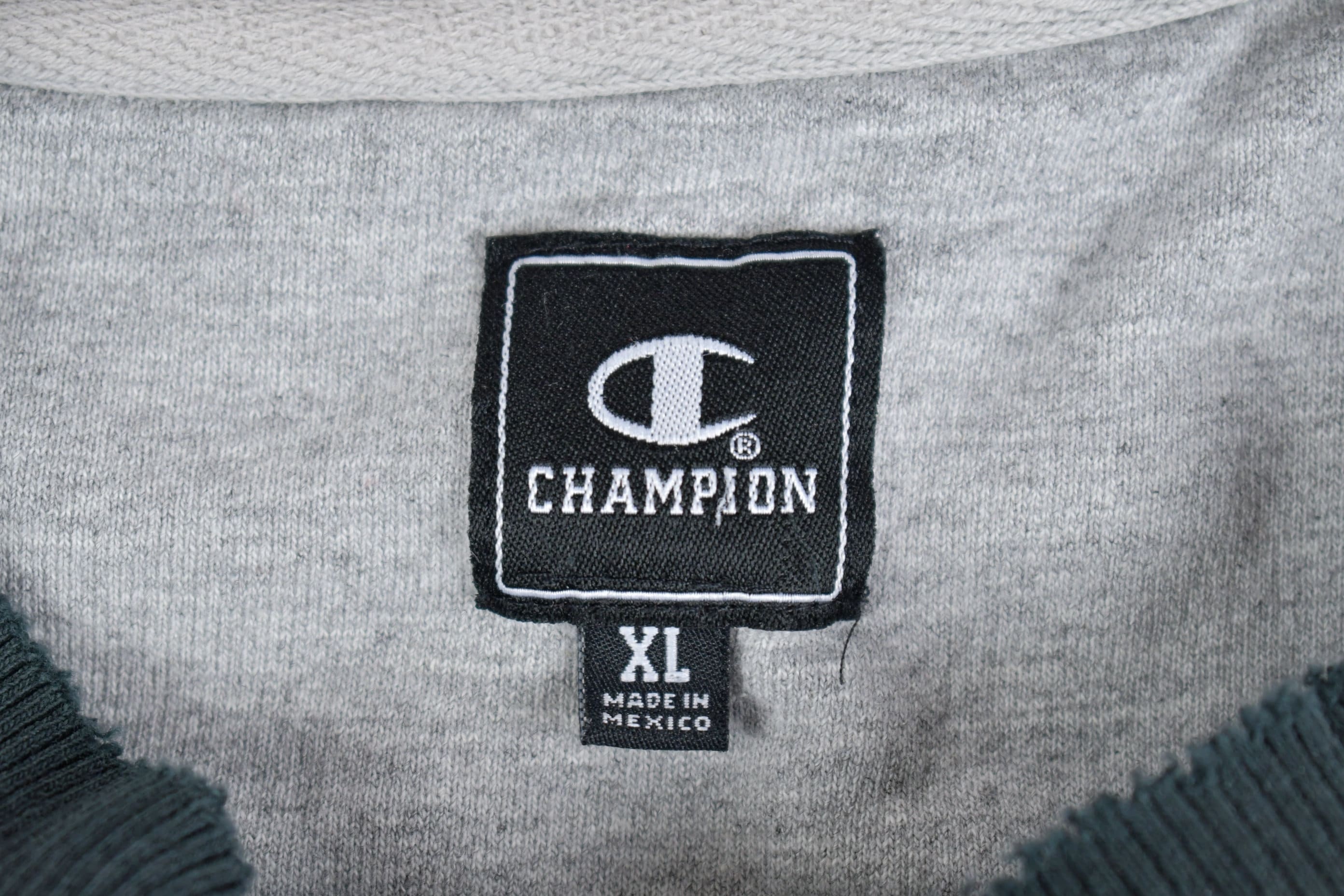 Vintage 1990s Champion Blank Black Crewneck Sweatshirt