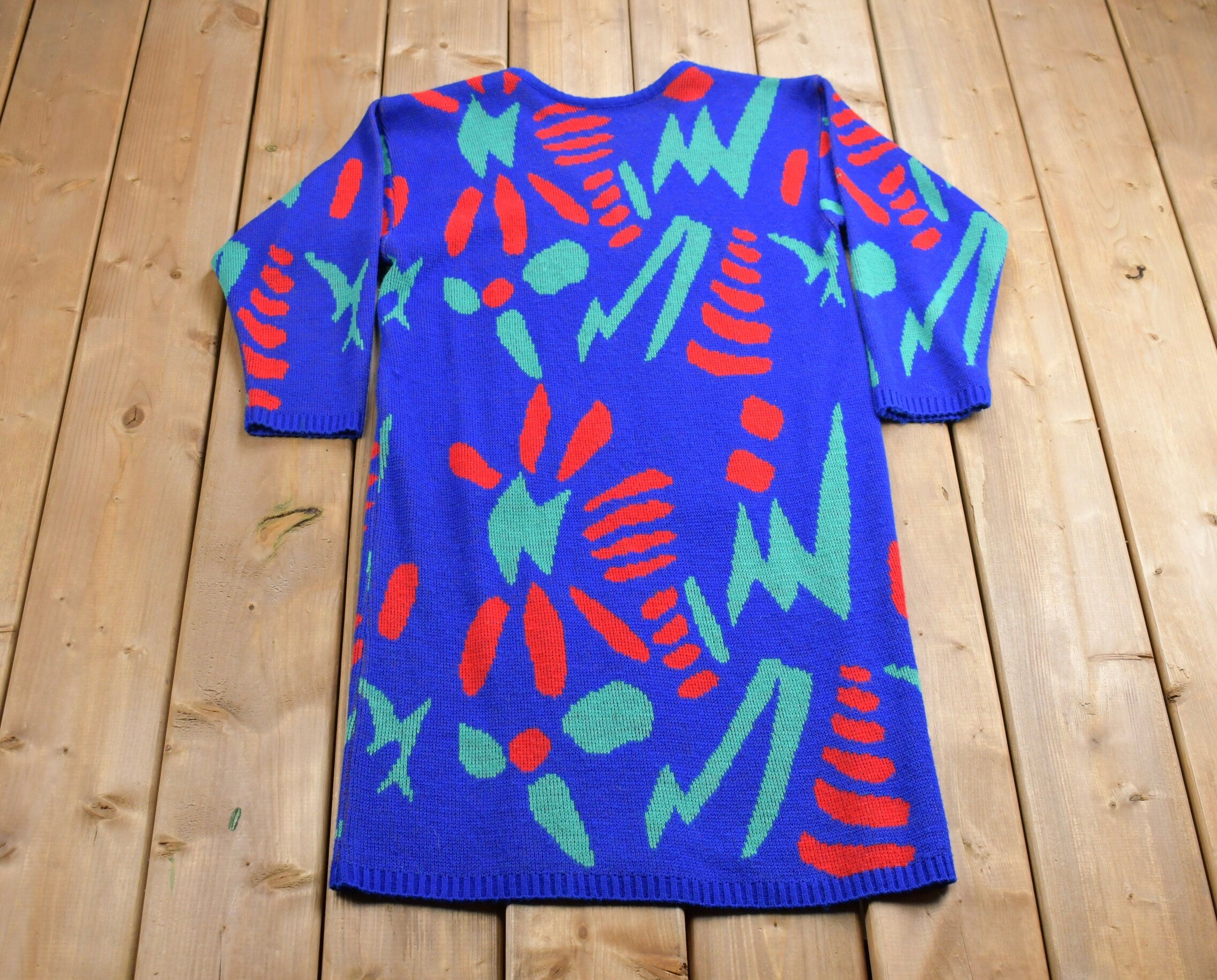 Vintage 1980s Knitted Sweater Dress