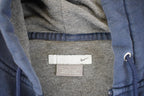 Vintage Y2K Nike Hoodie Full Zip Sweatshirt Men's XL / Swoosh Logo / Minimalist / Made in USA / 90s Nike Sweater